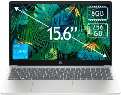 Ноутбук 15.6" HP Laptop 15 (15-fd0009sl) |Intel Core i3-N305 RAM 8GB SSD 256GB | Windows 11