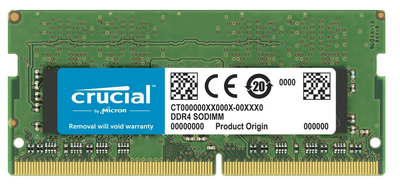 Пам'ять SODIMM DDR4 8GB 3200MHz PC4-25600 Crucial (CL22-22-22) Tray