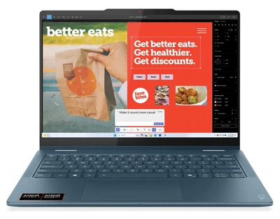 Ноутбук Lenovo Yoga 7 2-in-1 14AKP10; Copilot+ PC (83JR008NPB) Tidal Teal