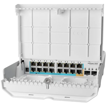 Комутатор Mikrotik , 16х10/100 Ethernet ports, 2хSFP ports (CRS318-1Fi-15Fr-2S-OUT)