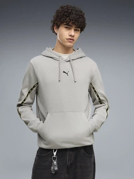 Худі утеплене чоловіче Puma Essentials Tape 69433963 M Gray Echo (4070033378243)