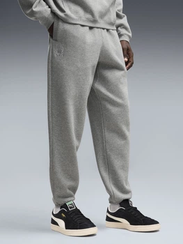 Спортивні штани утеплені чоловічі Puma Fundamentals 69454702 S Medium Gray Heather (4070033611005)