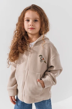 Кофта однотонна для дівчинки Lizi 24860 110 см Бежевий shop (2000990645371)