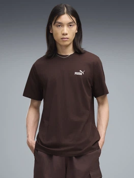 Футболка бавовняна довга чоловіча Puma Essentials Foundation 68253533 S Chocolate Fondue (4070033357880)