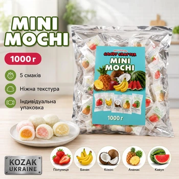 Міні моті Candy Crafter Mini Mochi асорті фруктових смаків 1 кг
