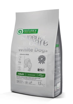 Сухий корм Nature's Protection Superior Care White Dogs Grain Free Insect Adult Small Breeds для дорослих собак малих порід з протеїном комах 1,5 кг