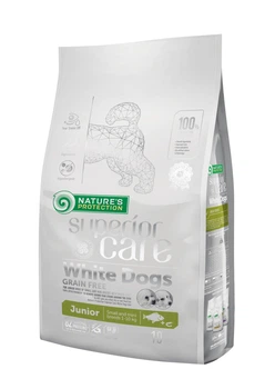 Сухий корм Nature's Protection Superior Care White Dogs Grain Free White Fish Junior Small Breeds для юніорів малих порід з білою рибою 10 кг NPSC45830