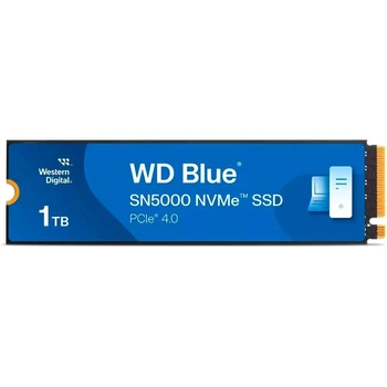 Накопичувач SSD 1 TB WD Blue SN5000 M.2 2280 PCIe 4.0 x4 3D NAND TLC (WDS100T4B0E) ( 29094 )