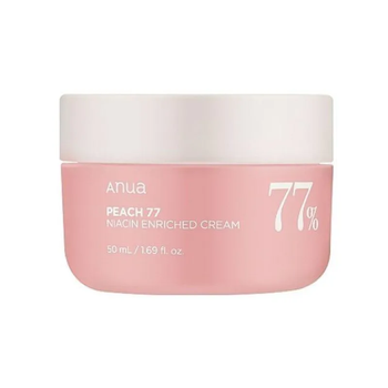 Зволожуючий крем для обличчя Anua Peach 77% Niacin Enriched Cream 50 мл — з екстрактом персика та ніацинамідом для сяйва шкіри