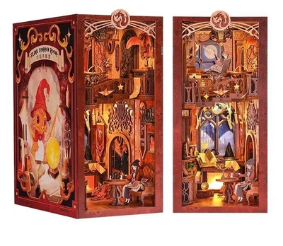 Бук Нук Кімната Полум'я Flame common room Book Nook DIY Інтерьерний конструктор RB01B