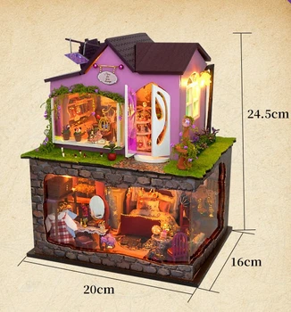 Румбокс Магазин відьминої мрії Інтер'єрний конструктор Roombox Witch dream shop DIY TD-51