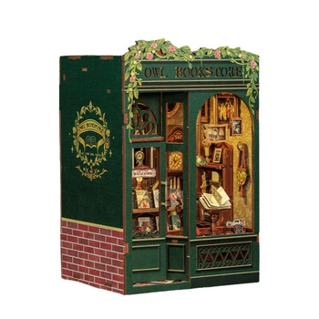 Бук Нук Книгарня Сова Book Nook Owl Bookstore SD-02 Інтер'єрний конструктор 3D Румбокс