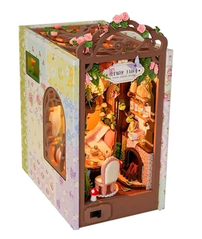 Бук Нук Лісова хатинка квіткової феї Інтер'єрний конструктор DIY Book Nook Kit Flower Fairy TL-8