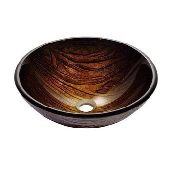 Умывальник стеклянный Kraus Nature 432х432 мм GV-394-19MM