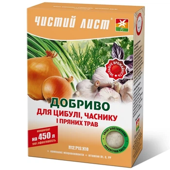 Удобрение Kvitofor Чистый лист для лука, чеснока и пряных трав 300 г (5238)