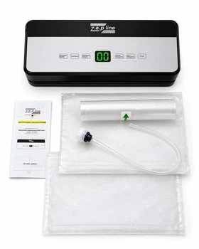 Вакуумный упаковщик со встроенным ножом 200 Вт Zepline ZP-00357 Серый