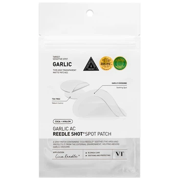 Точечные пластыри с чесноком и иголками для проблемной кожи VT Garlic AC Reedle Shot Point Patch, 1 шт * 6 шт + 3 шт