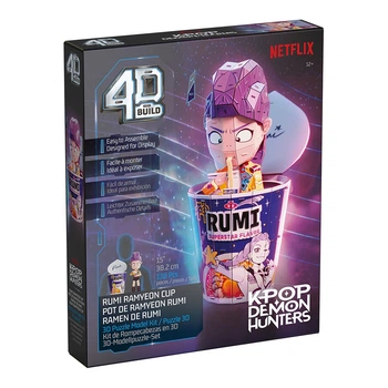 4D Build: Пазл для создания 3D-модели «Кейпоп-охотницы на демонов: стакан рамёна Руми» (138 деталей)