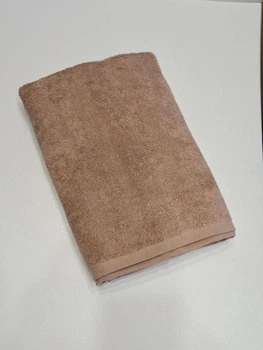 Полотенце махровое банное Parisa Home Flat 70*140 Бежевое