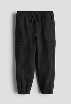 Дитячі штани-карго для хлопчика H&M 104 см Чорні (26062304C)