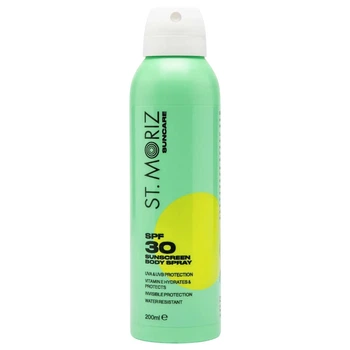 Сонцезахисний спрей для тіла St Moriz Suncare SPF 30 Body Spray, 200 мл