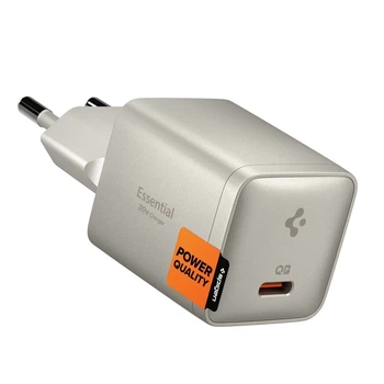 Сетевое зарядное устройство Spigen EE301EU-GAN Essential 1-Port 30W Natural Titanium (ACH10448)