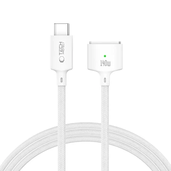 Кабель Tech-Protect MMC01 Ultraboost Magnetic Type-C to MagSafe 3 140W 200cm White with MagSafe (5906302323296)