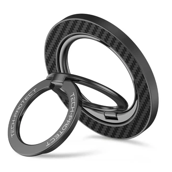 Кольцо-держатель Tech-Protect MMR800 Magnetic MagSafe Phone Ring Black with MagSafe (5906302323159)