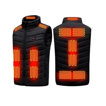 Универсальный жилет с подогревом на 13 зон обогрева USB от Power Bank размер XXL