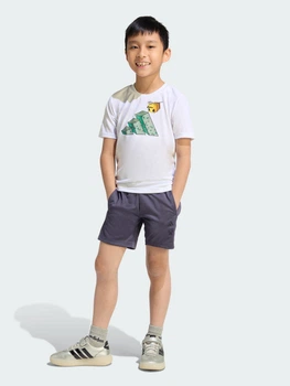 Детский летний комплект (футболка + шорты) для мальчика Adidas Minecraft JZ3533 128 см White (4068821496767)