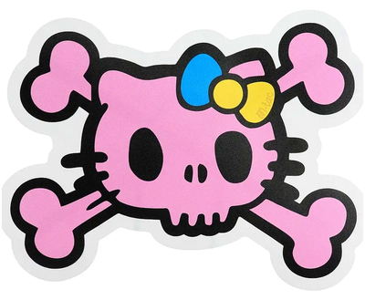 Водонепроницаемая наклейка стикер Hello Kitty для телефона и ноутбука 7.6x5.6 см M-Tac розовый