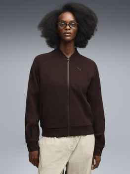 Толстовка на молнии без капюшона женская Puma Class 69401533 M Chocolate Fondue (4070033430576)