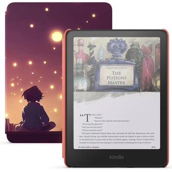 Электронная книга Amazon Kindle Colorsoft Kids 16 ГБ - Первый цветной Kindle для детей с чехлом -Starlight Reading