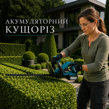 Ножницы для живой изгороди Makita DUH523Z аккумуляторные 36 В, 5 А·ч для стрижки живой изгороди, декоративных кустарников и садовых насаждений