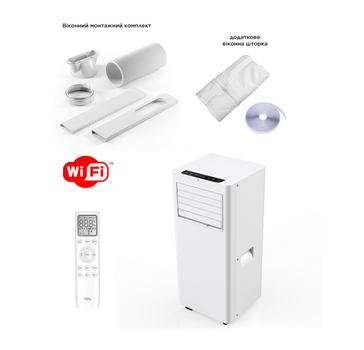 Мобільний кондиціонер TCL TAC-09CPB/PSLWS WI-FI