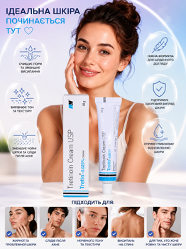 Третиноин / Ретинол H&H Tretin 0,025% USP — 30 г
