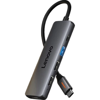 Хаб Lenovo Type-C USB HDMI-конвертер, для смартфонов/планшетов/ноутбуков Lenovo, PD