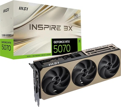 Видеокарта MSI GeForce RTX 5070 12G INSPIRE 3X OC (912-V532-006)