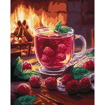 Картина по номерам Идейка Малиновый чай, 40x50 см (KHO5750)