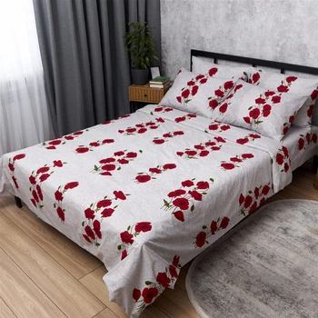 Комплект постільної білизни Moon&Star Двоспальний 175x210 наволочки 2x70x70 Poppy Bloom Бязь Gold Люкс (MS-820014882)