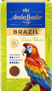 Кофе молотый Ambassador Single Origins Brazil 225 г (8721077550848)