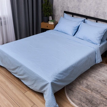 Комплект постельного белья Moon&Star Полуторный 143x210 наволочки 2x40x60 Sky Stripe Satin Stripe (MS-820017200)