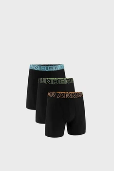 Трусы-боксерки мужские Under Armour Perf Tech 6In 3-Pack XL Черный 1383878-003