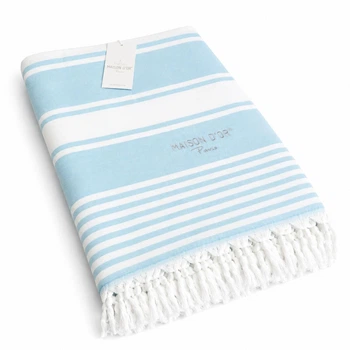 Пляжное полотенце Maison Dor Primavera Beach Turquoise хлопок 100-200 см бирюзовое
