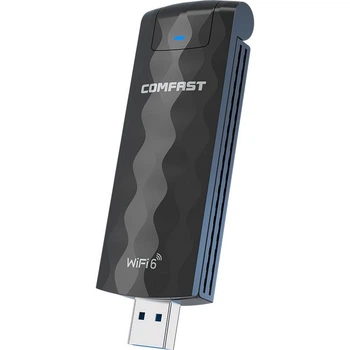 Двохдіапазонний Wifi адаптер Comfast AX1800 CF-957AX V2 2,4/5GHz 1201 Mbps