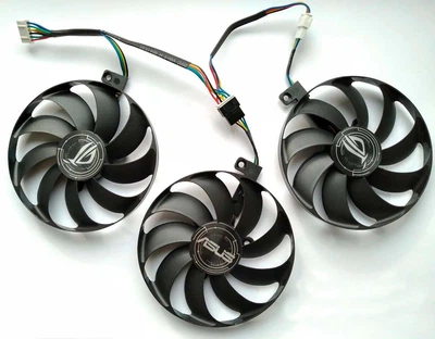 Комплект з 3 вентиляторів для відеокарти ASUS Strix GTX 980/1070/1060/1660 Ti RTX 2070/2080 RX 5600/5700/480/580/ PLD09210S12H