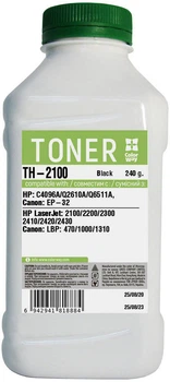 Тонер ColorWay совместимый HP LJ 2100 240 г Black (TH-2100)