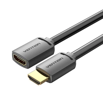Перехідник Vention HDMI M - HDMI F прямий, 2 m, v2.0, Black (AHCBH)