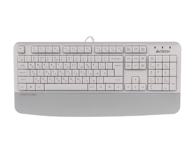 Клавиатура проводная A4Tech Fstyler FK20, USB, цвет белый