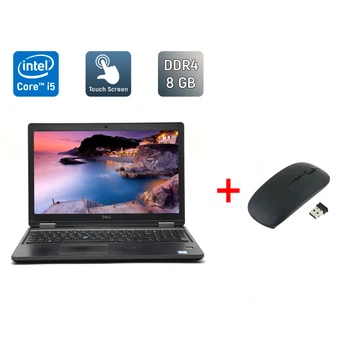 Ноутбук Dell Latitude 5580 / 15.6" (1920x1080) IPS Touch / Intel Core i5-6300U (2 (4) ядра по 2.4 - 3.0 GHz) / 8 GB DDR4 / 256 GB SSD / Intel HD Graphics 520 / WebCam / TouchID / Windows 10 б/у + Подарок Беспроводная мышь / USB